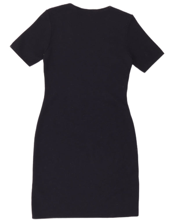 Marks & Spencer ženska džemper haljina kratkih rukava UK 10 Mala tamnoplava