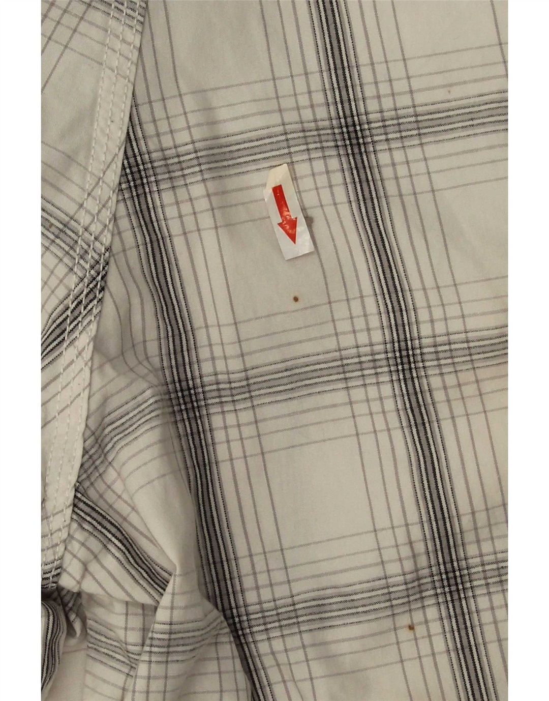 Lee Mens Dungarees Cargo kratke hlače W38 XL bijeli karirani pamuk