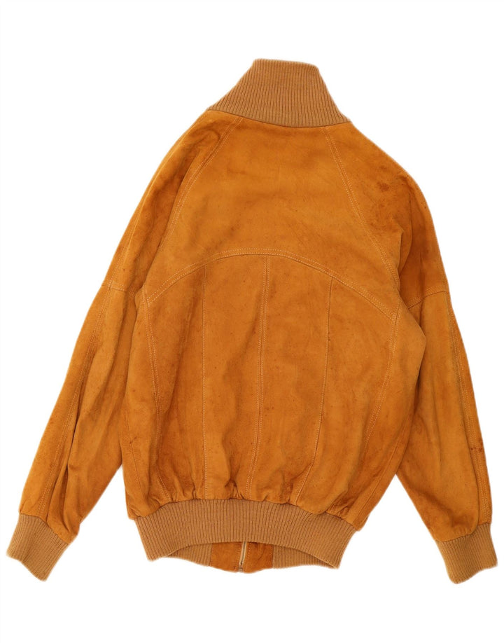 Vintage muška bomber jakna od brušene kože IT 50 velika bež koža