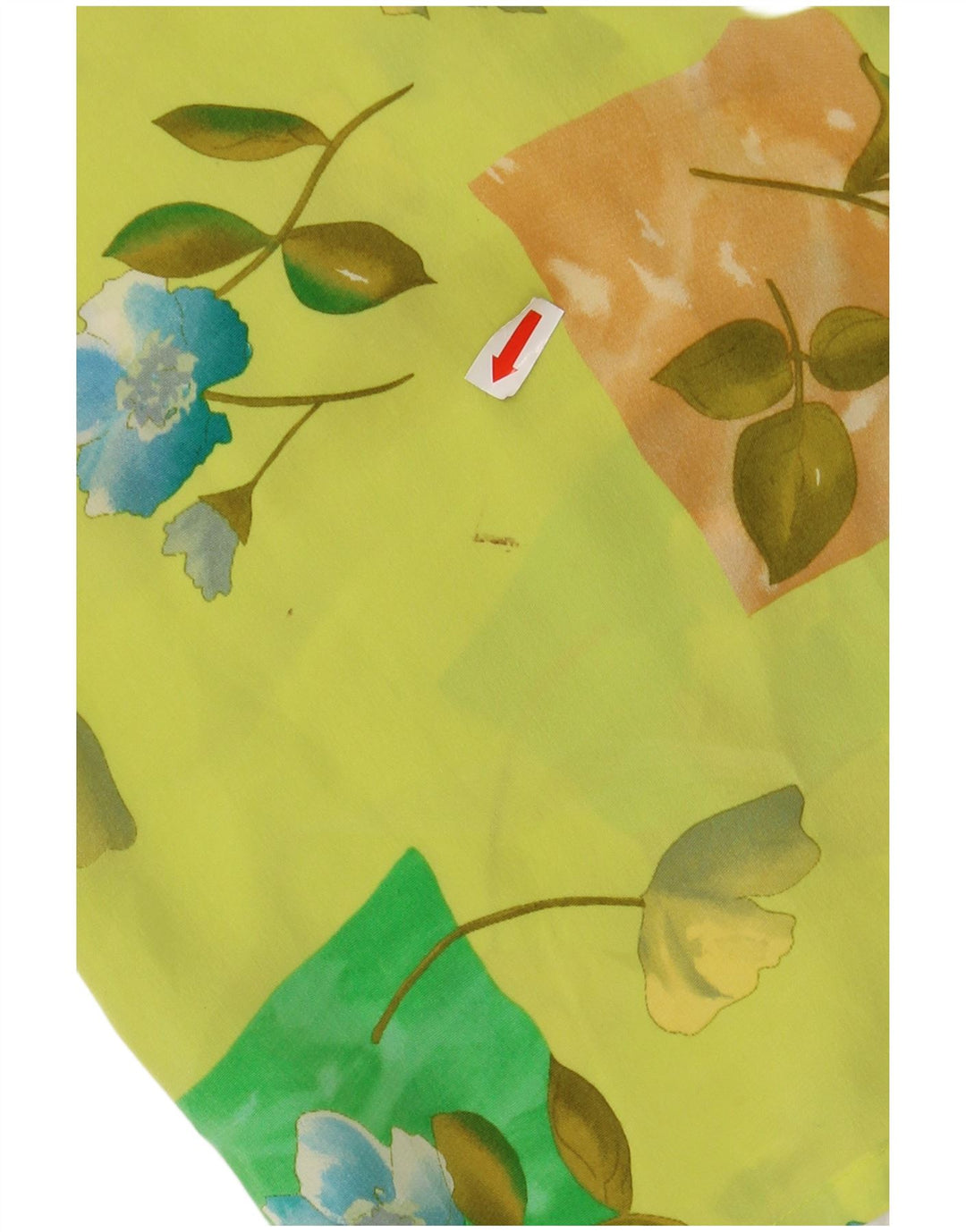 CHERIE Ženska prozirna košulja bluza kratkih rukava IT 48 XL Zelena cvjetna