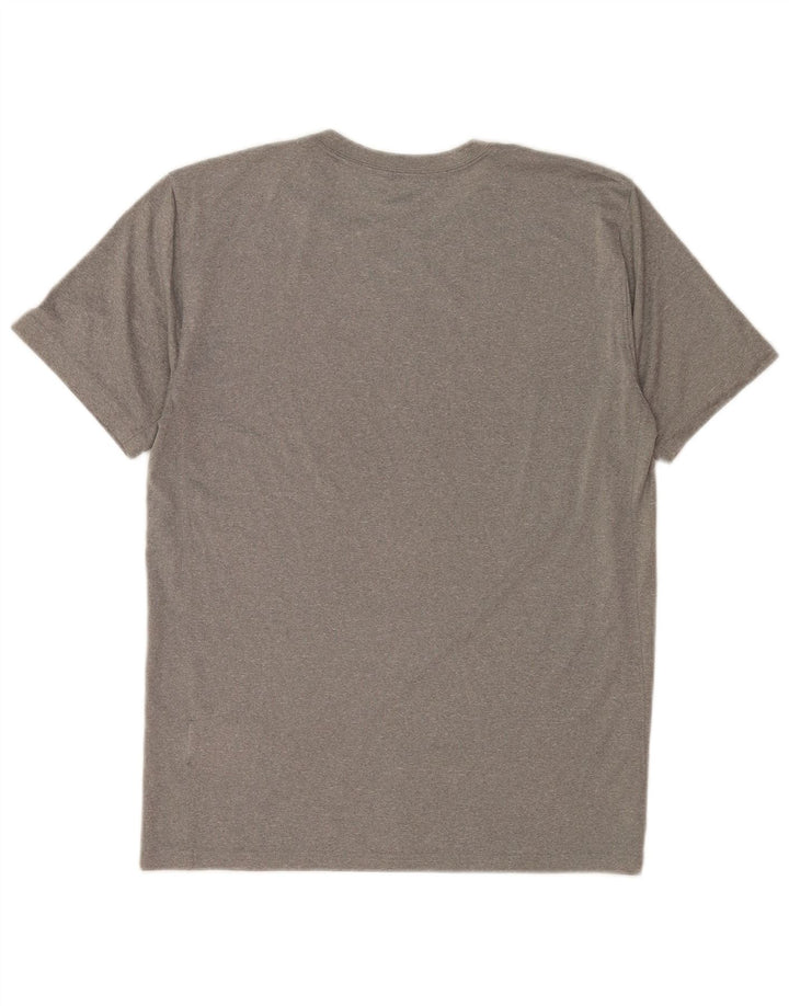 Nike Dri Fit majica kratkih rukava srednje sivi poliester