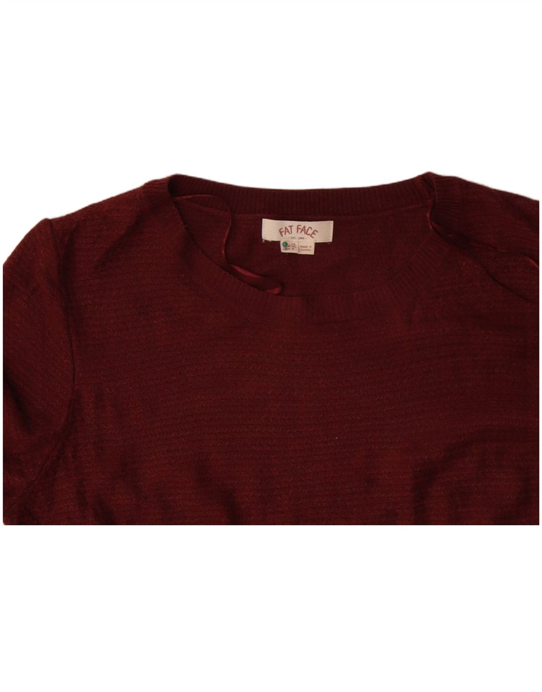 FAT FACE Ženska džemper haljina 3/4 rukava UK 12 Srednje kestenjasta akrilna