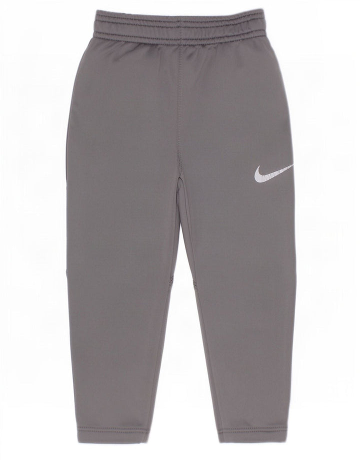 Nike Hlače za trenirku za dječake 9-12 mjeseci sive poliesterske