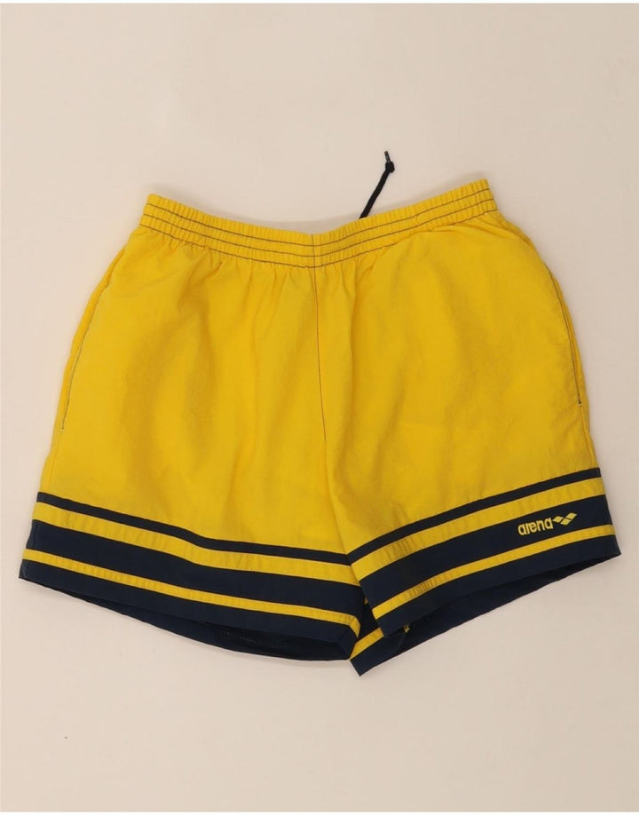 ARENA Mens Sport Shorts Small Yellow Polyamide Vintage Arena and Second-Hand Arena from Messina Hembry 