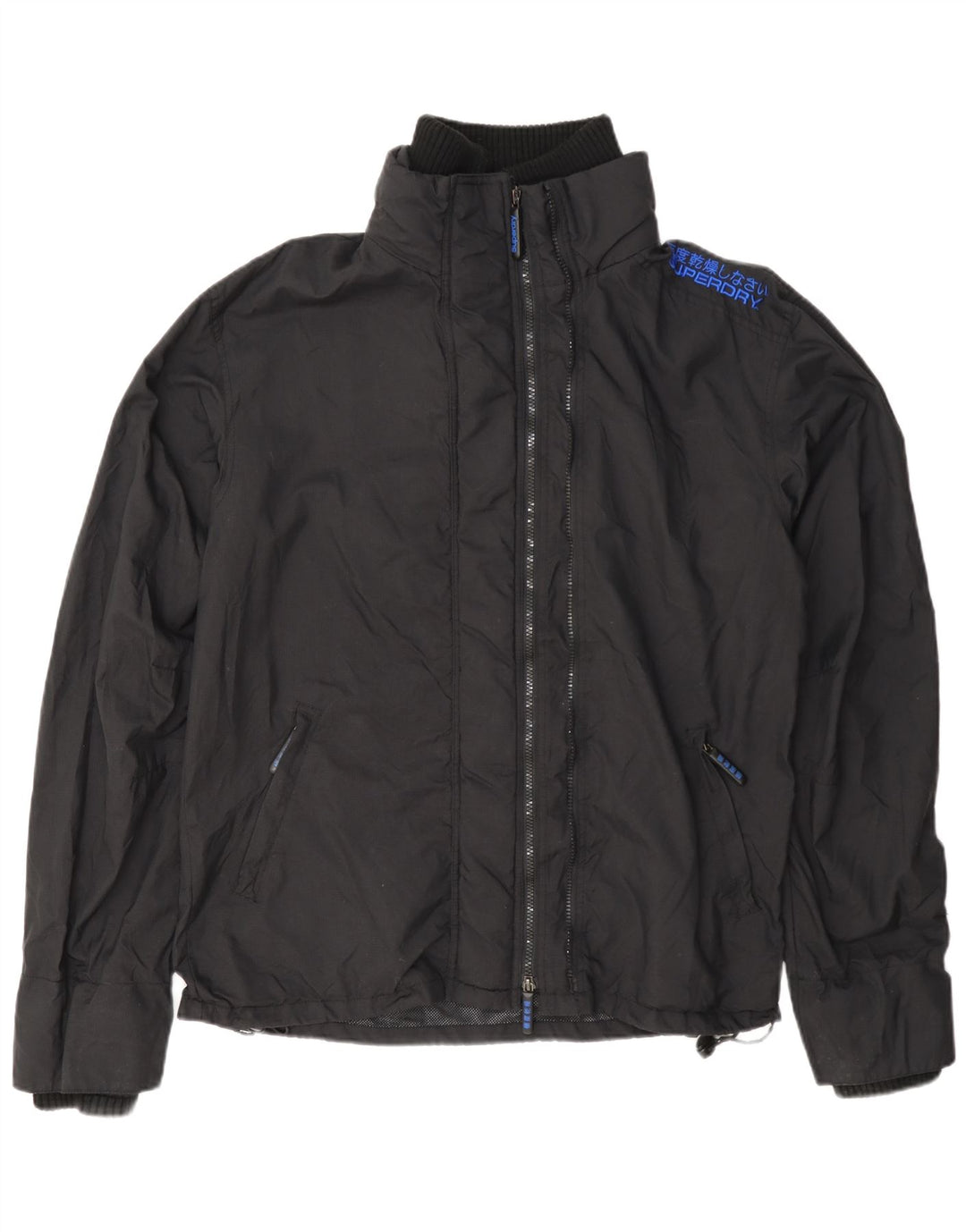 Superdry ženska kišna jakna UK 20 2XL crni najlon