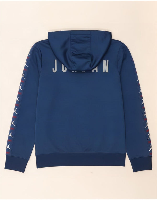 Jordan Boys majica s kapuljačom s patentnim izrezom 13-14 godina XL tamnoplava boja