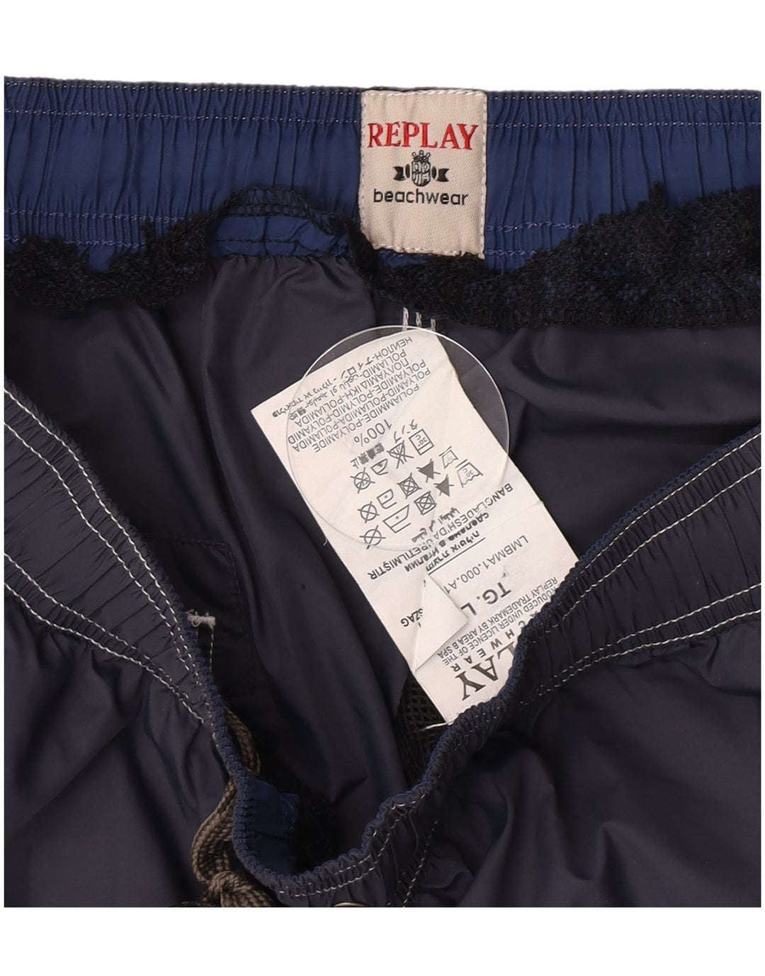 Replay kratke hlače za plivanje za dječake 11-12 godina velike tamnoplave poliamidne