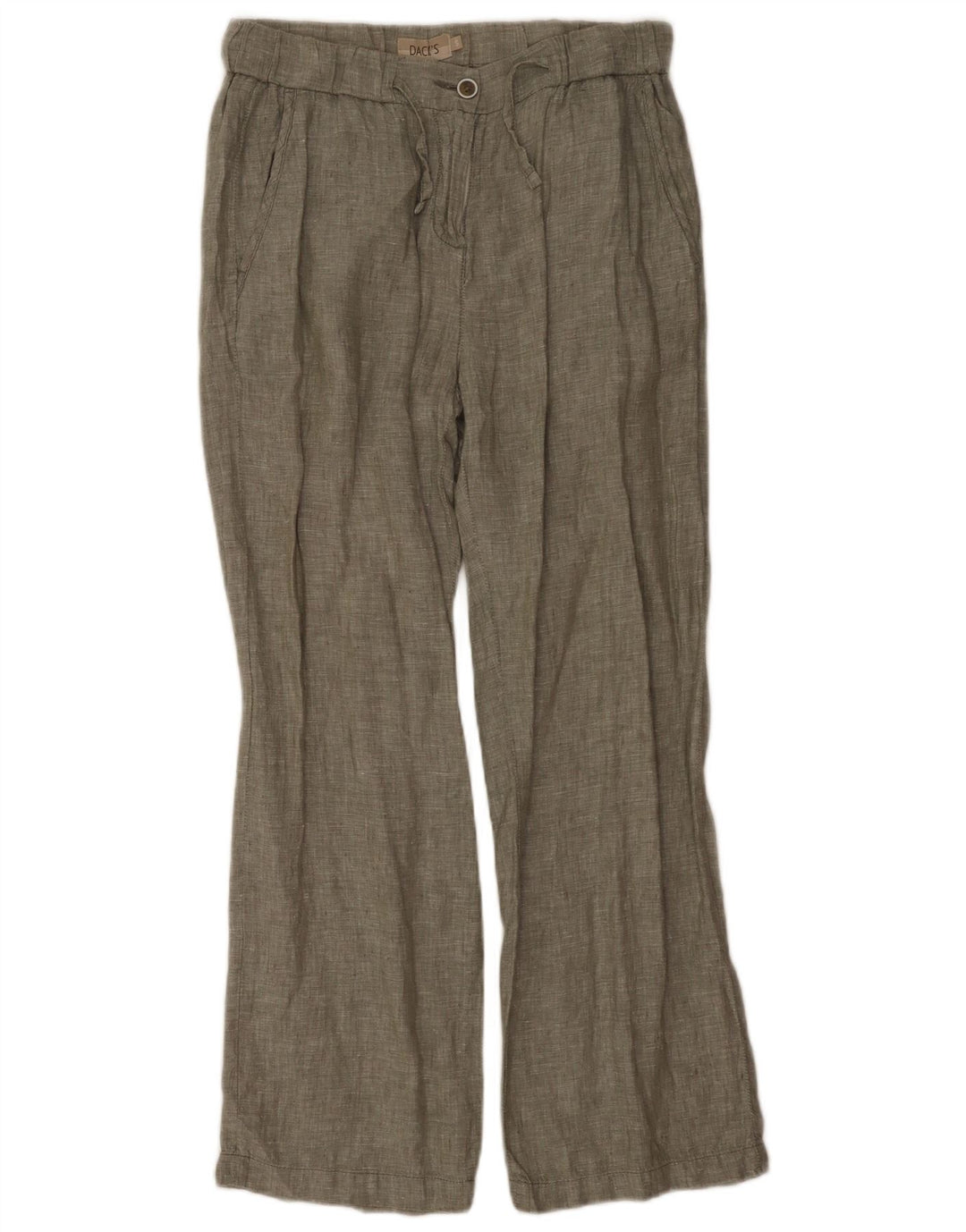 Dack's ženske ravne chino hlače male W27 L28 kaki