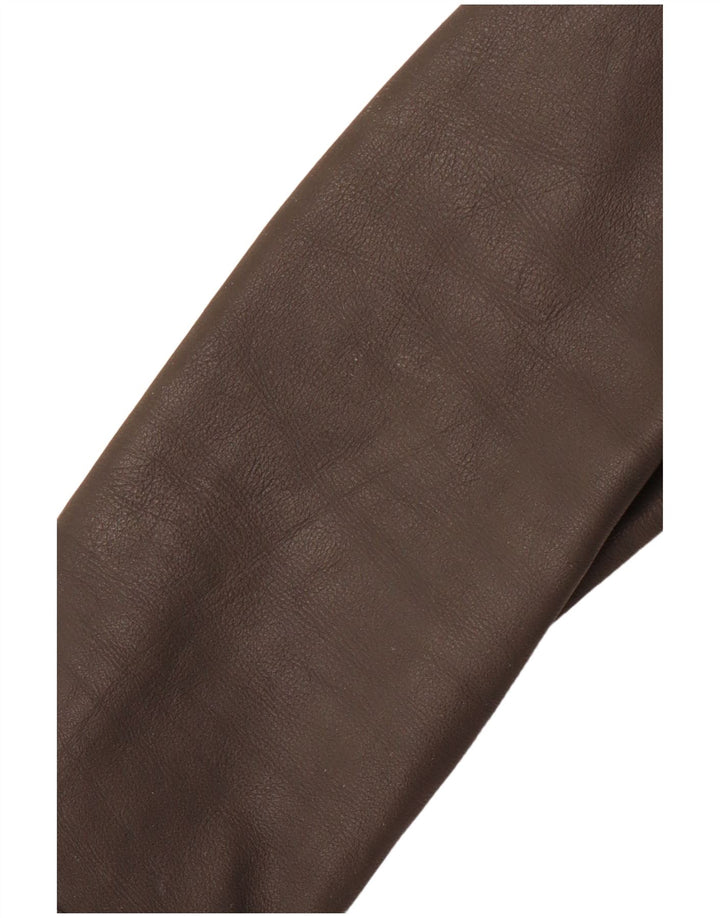 REPLAY Ženska kožna jakna UK 10 Mala siva koža