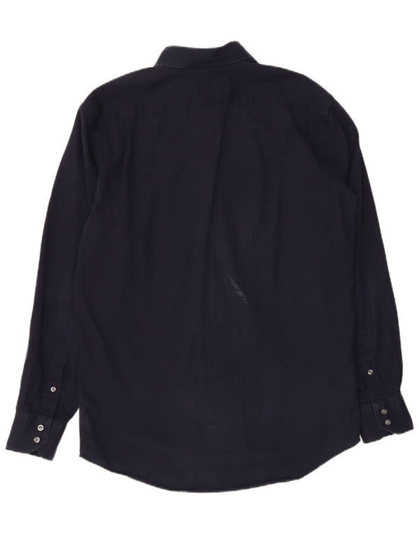 LACOSTE muška košulja standardnog kroja, veličina 40, srednje tamnoplavi pamuk