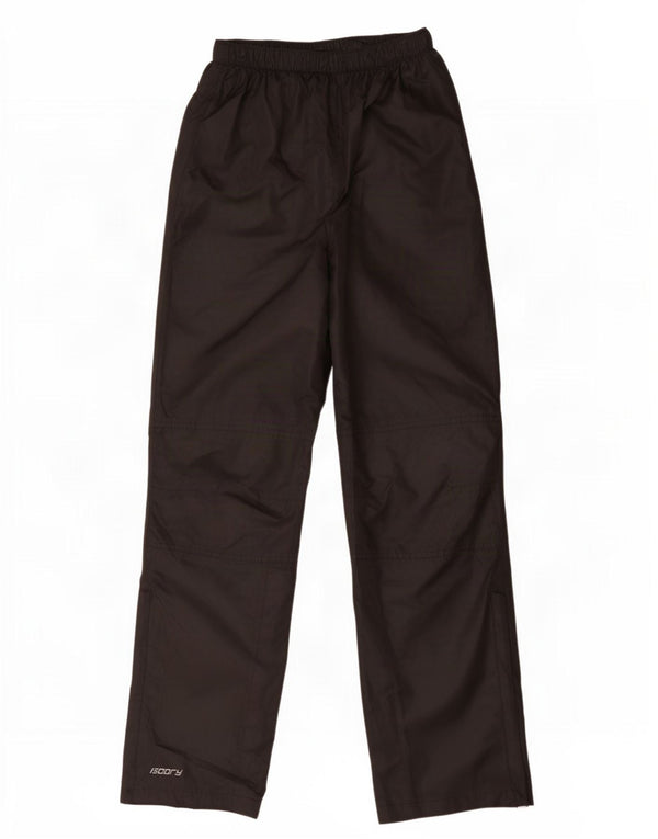 Mountain Warehouse Boys Waterproof Trousers 12-13 Years Black Polyester