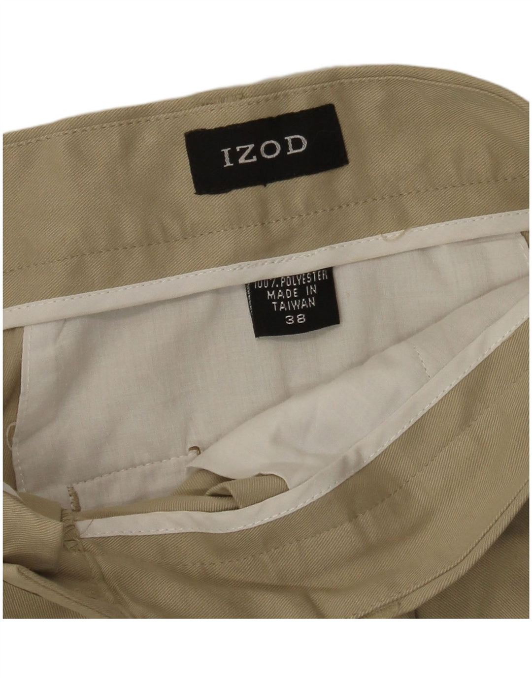Izod muške chino kratke hlače W38 XL bež poliester