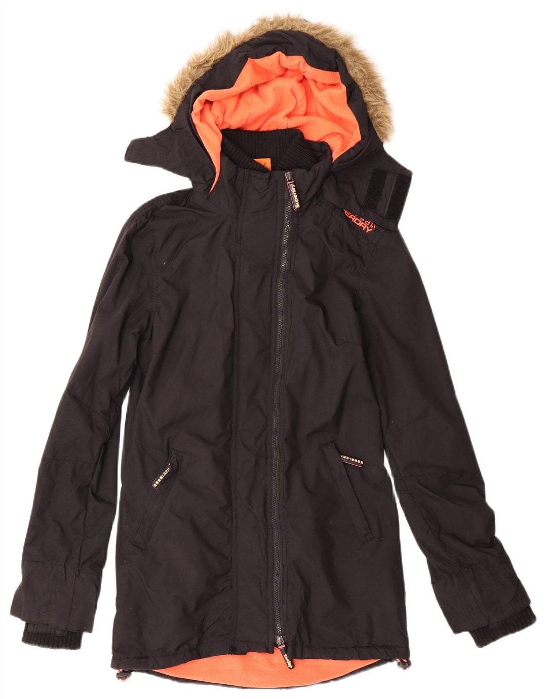 Superdry ženska parka jakna s kapuljačom UK 2 2XS crna