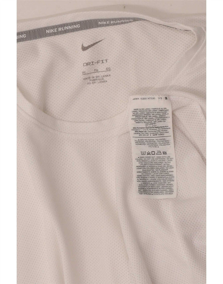 Nike Dri Fit T-Shirt Top XL bijeli poliester