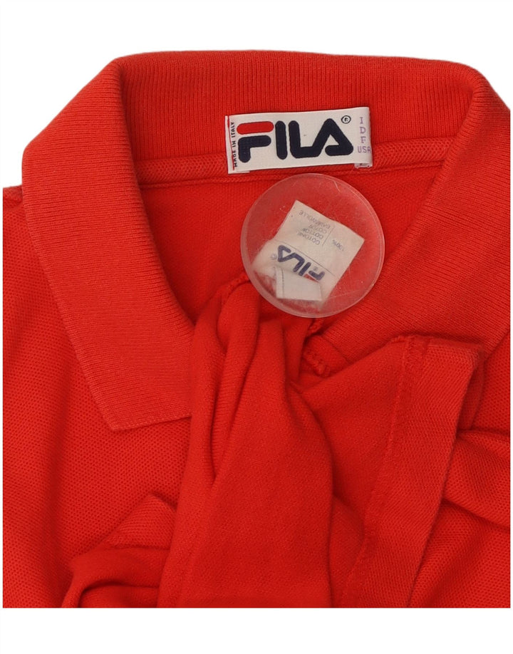 FILA ženska polo majica bez rukava IT 46 velika crvena pamuk