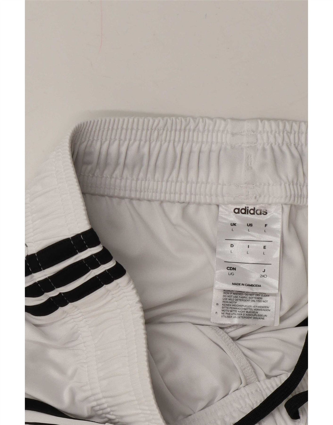 Adidas muške sportske kratke hlače Climalite, veliki bijeli poliester