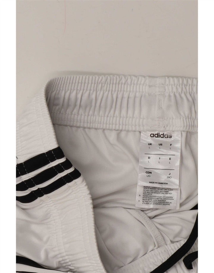 Adidas muške sportske kratke hlače Climalite, veliki bijeli poliester