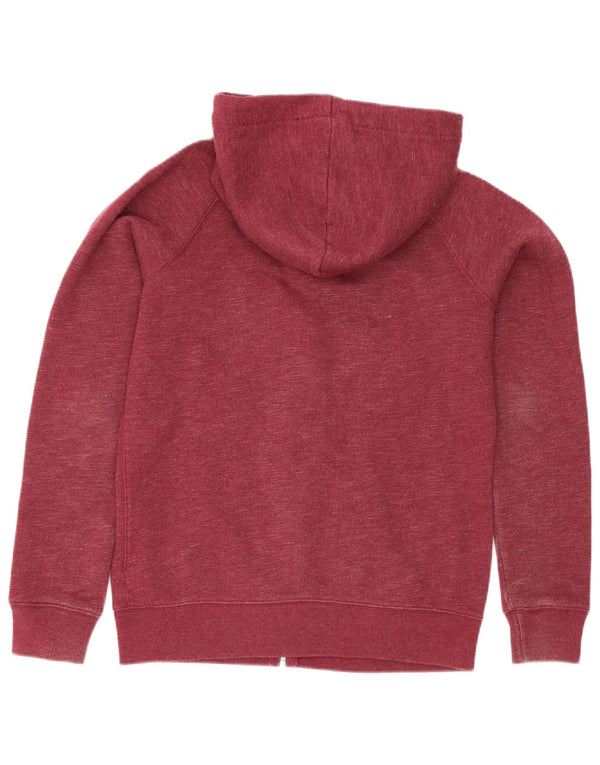 Jack Wills Ženski pulover s kapuljačom s patentnim zatvaračem UK 10 Mali bordo pamuk