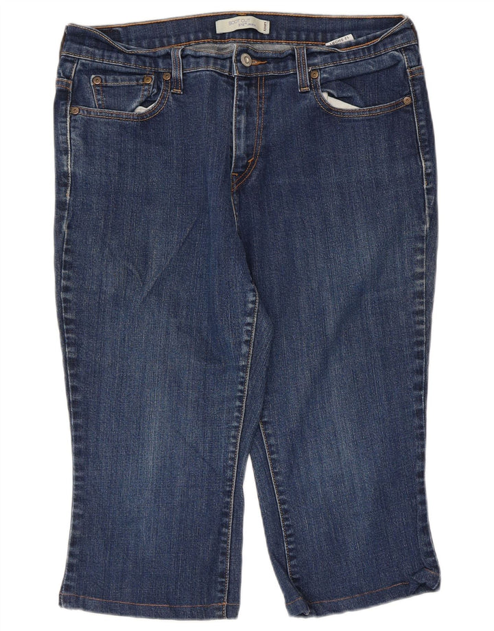 LEVI'S ženske 515 traper kratke hlače US 12 Large W34 plavi pamuk