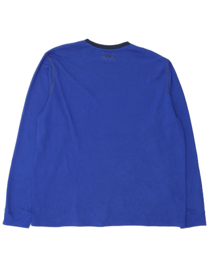 Under Armour muška majica Cold Gear dugih rukava 2XL plavi poliester