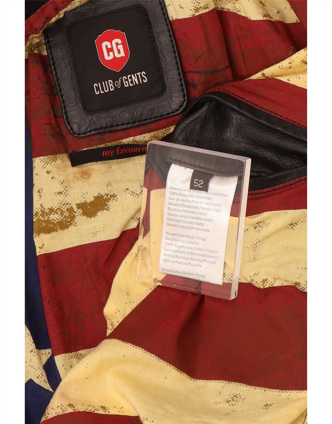 VINTAGE muška kožna biciklistička jakna IT 52 XL crna koža