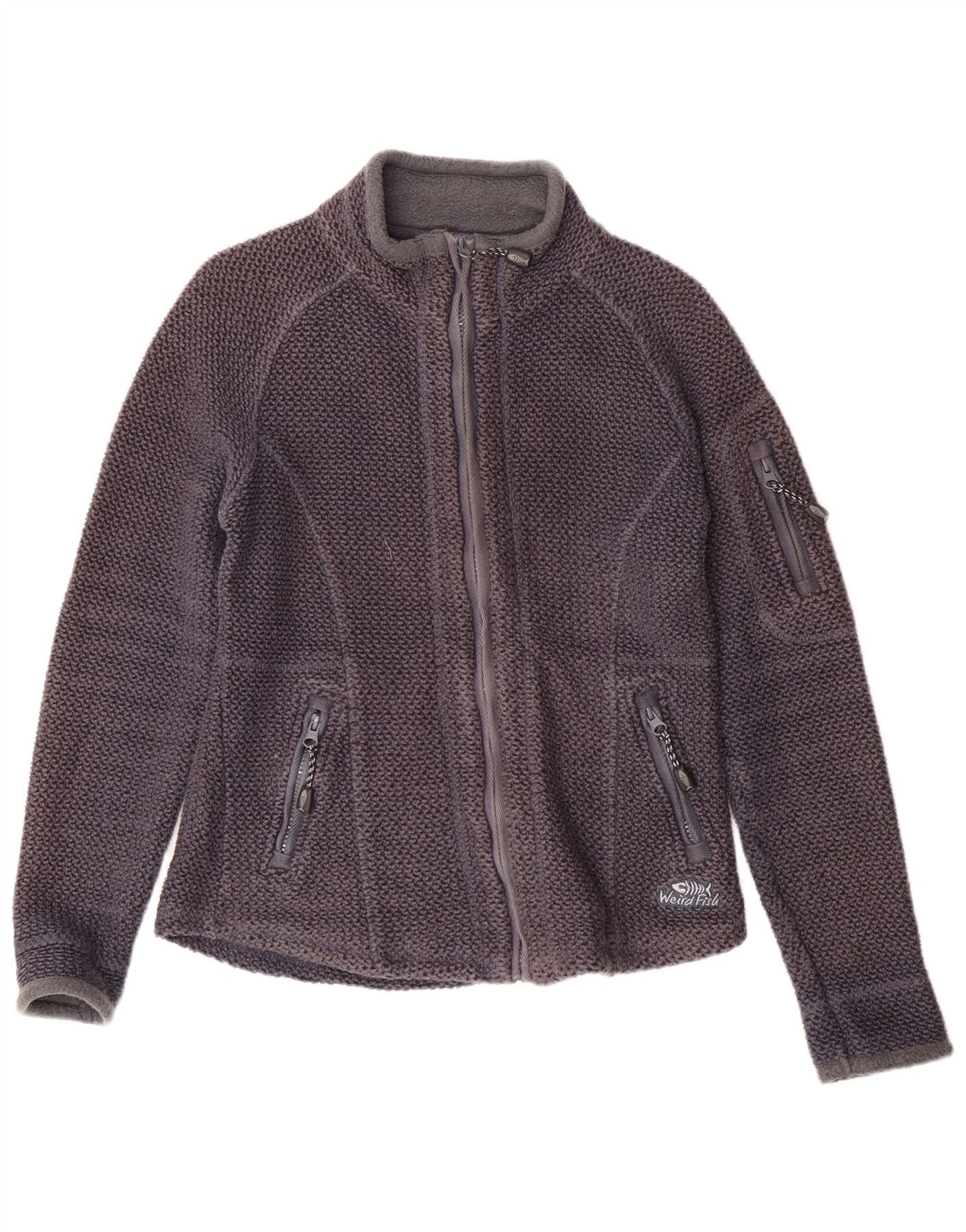 WEIRD FISH Ženska gornja jakna trenirke UK 10 Mala tamnoplava pamuk