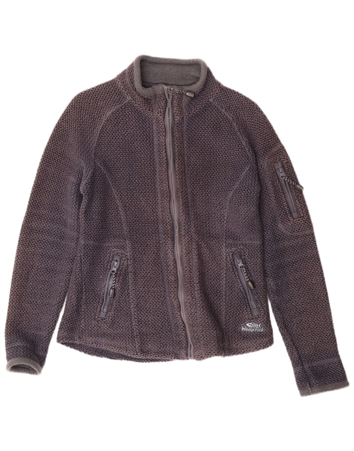 WEIRD FISH Ženska gornja jakna trenirke UK 10 Mala tamnoplava pamuk