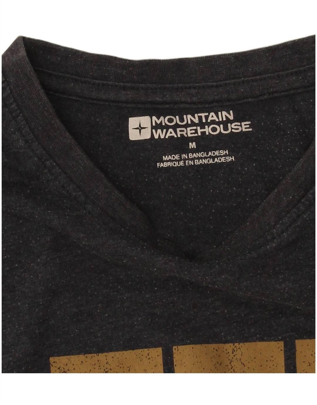 Mountain Warehouse Muška majica kratkih rukava srednje veličine, crni pamuk