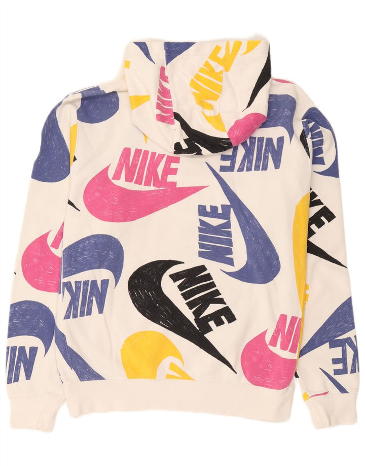 Nike muška majica s kapuljačom s kapuljačom, srednji bijeli pamuk