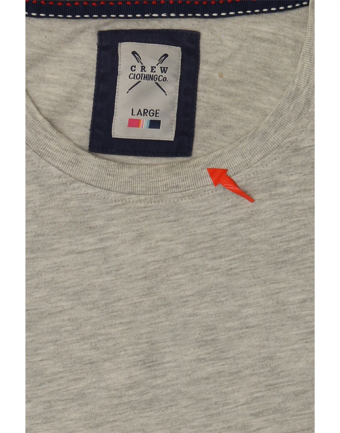 CREW ODJEĆA Muška majica kratkih rukava Veliki sivi pamuk