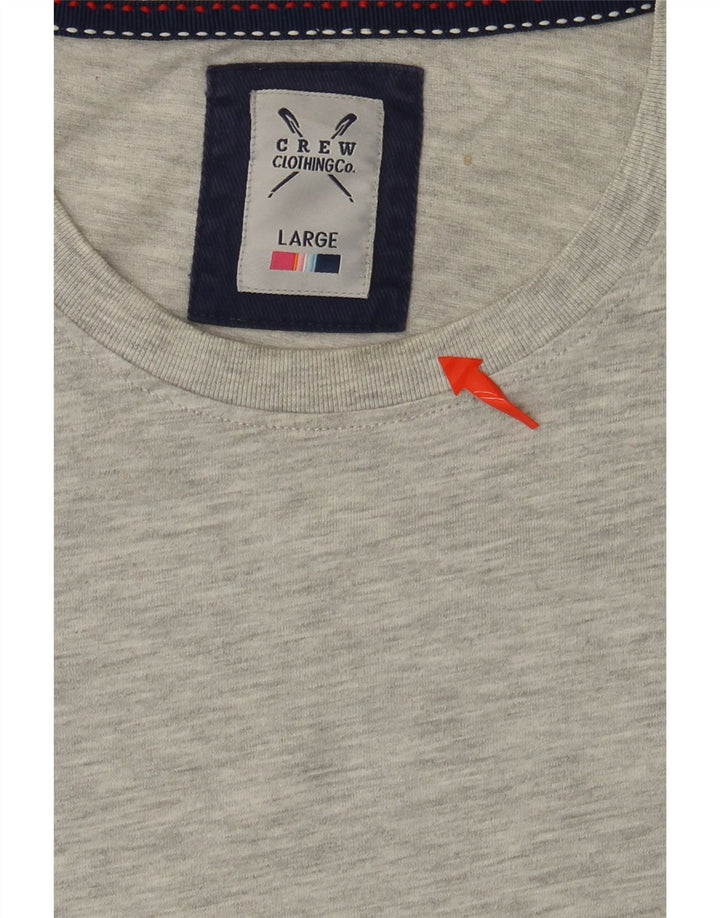 CREW ODJEĆA Muška majica kratkih rukava Veliki sivi pamuk