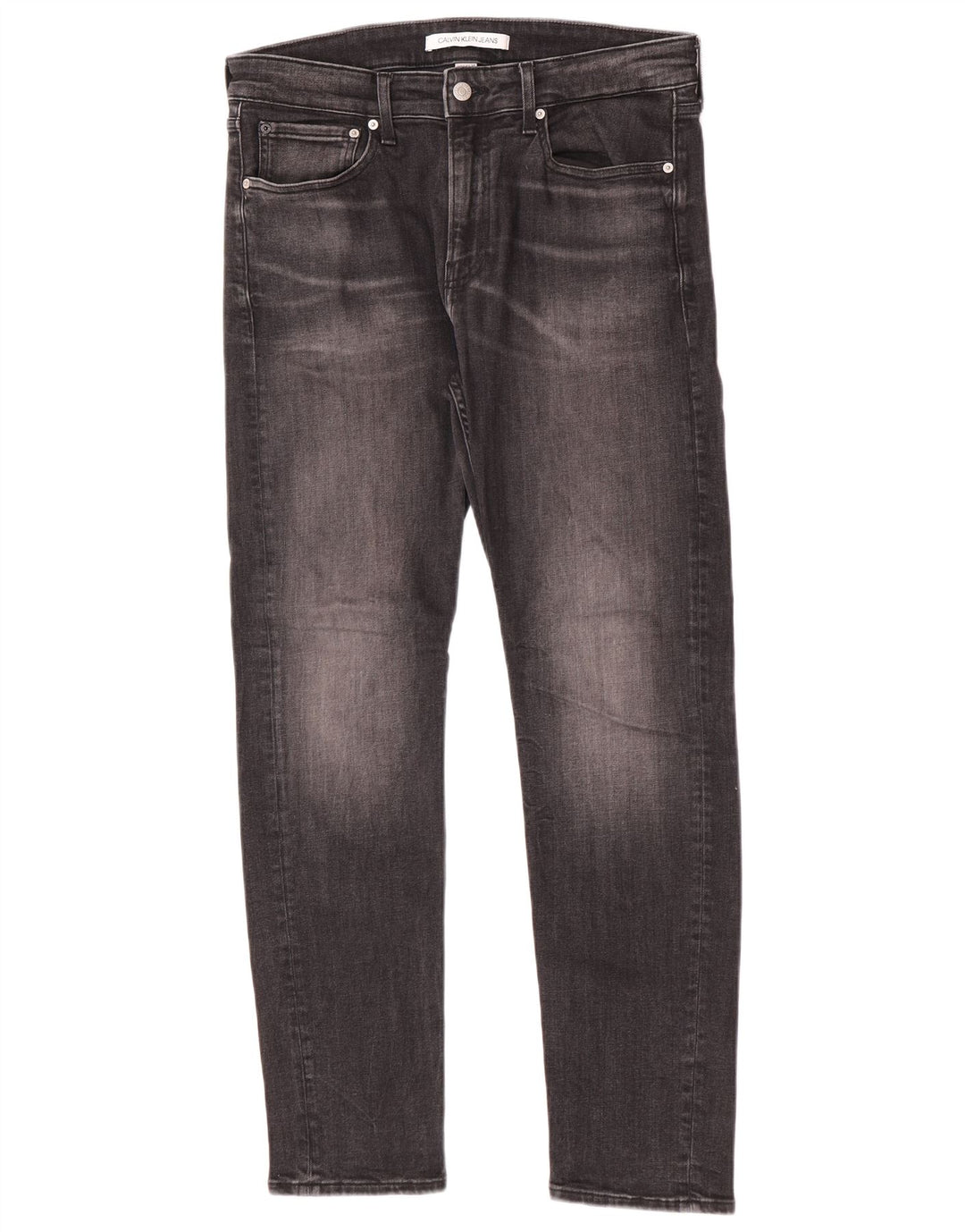 Calvin Klein Muške uske traperice W32 L30 Sivi pamuk