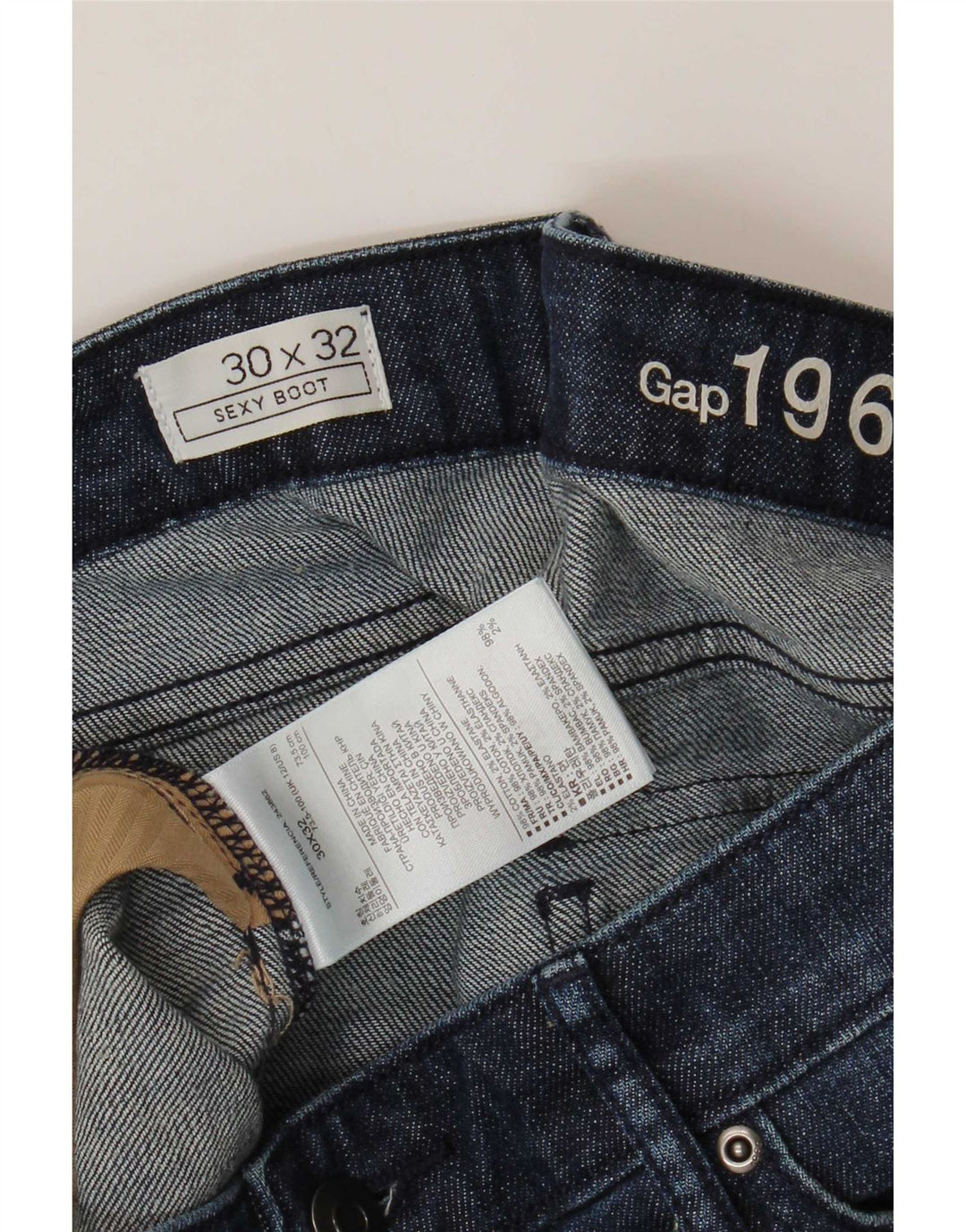 Gap Ženske Bootcut traperice W30 L32 Plavi pamuk