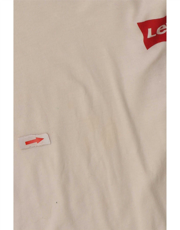 Levi's ženska majica kratkih rukava UK 16 Veliki bijeli pamuk