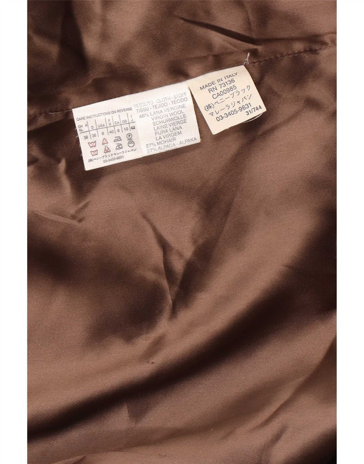Preveliki ženski kaput Marella UK 10 Small Brown Virgin Wool