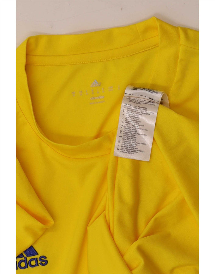 Adidas muška Climalite majica kratkih rukava Srednje žuti poliester