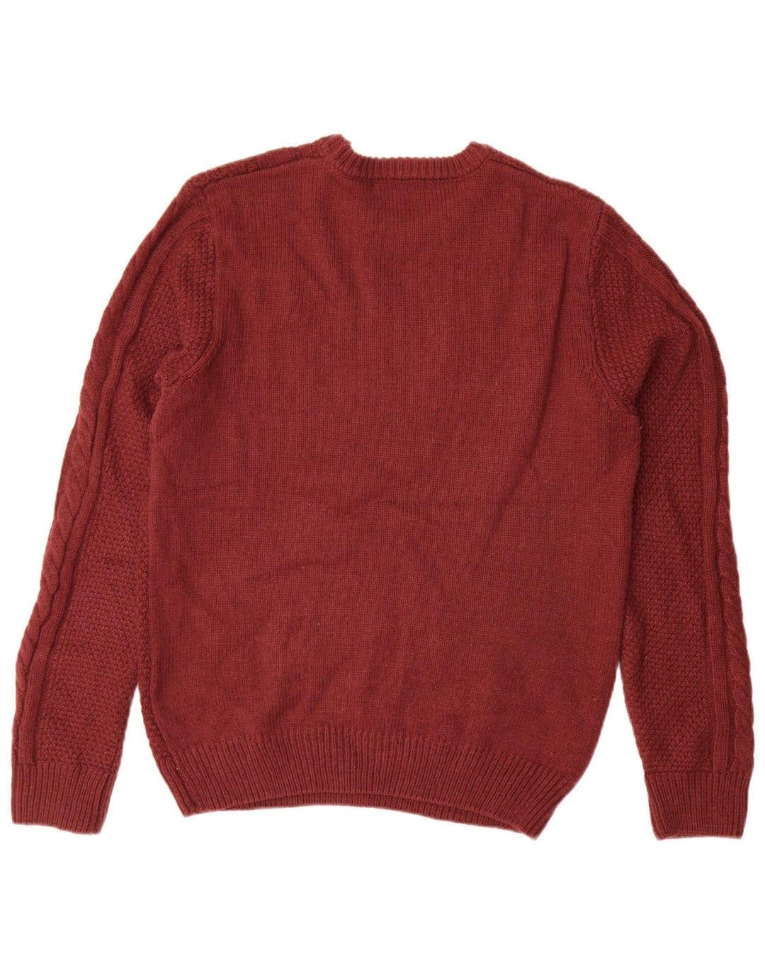 Crew Clothing Muški pulover s ovratnikom Srednje kestenjasti akril