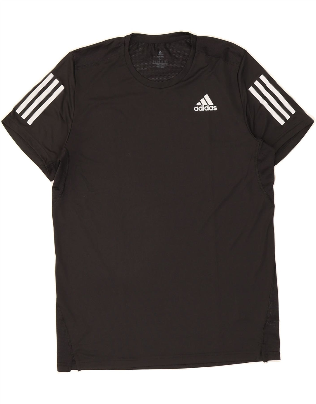 ADIDAS Mens Aeroready T-Shirt Top Medium Black Polyester Vintage Adidas and Second-Hand Adidas from Messina Hembry 