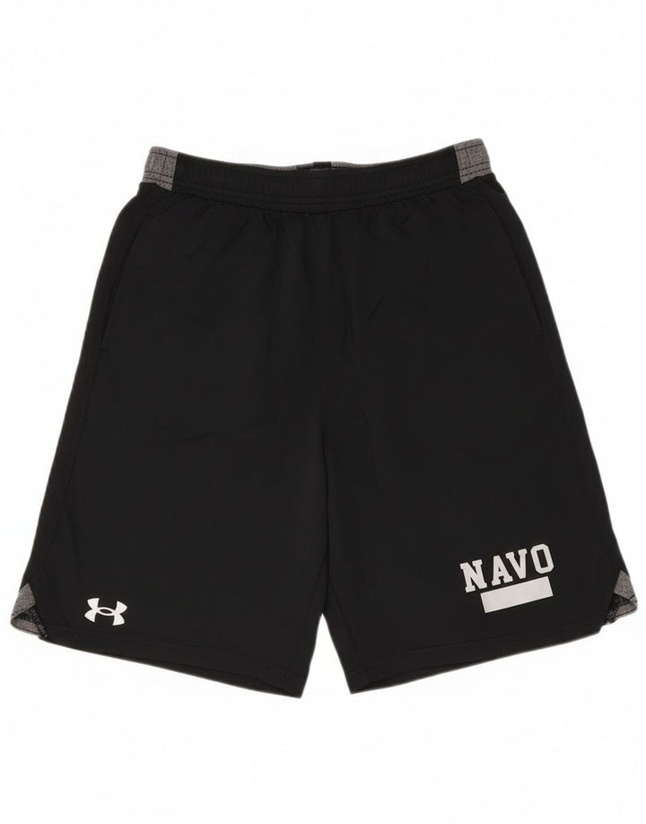 Under Armour muške kratke sportske hlače s grafičkim motivima male crne poliesterske boje