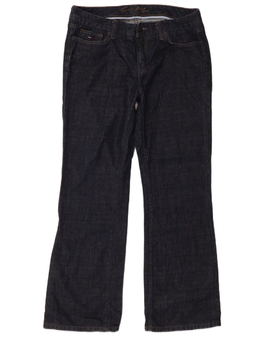 Tommy Hilfiger Ženske Bootcut traperice US 10 Large W31 L30 Mornarsko plavi pamuk