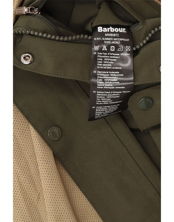 Barbour Mens Utility Jacket UK 38 Srednji kaki poliester