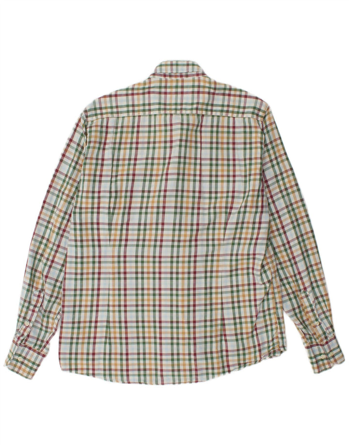 BARBOUR Mens Tailored Fit Flannel Shirt Large Multicoloured Check