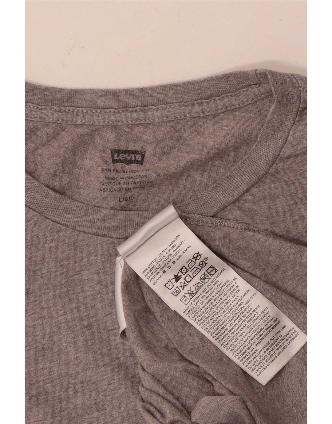 Levi's muška majica s grafičkim motivima, veliki sivi pamuk