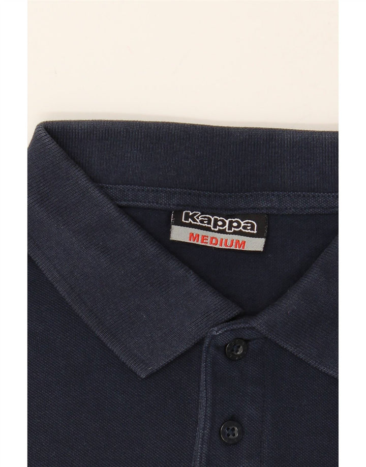 KAPPA Mens Polo Shirt Medium Navy Blue Cotton Vintage Kappa and Second-Hand Kappa from Messina Hembry 
