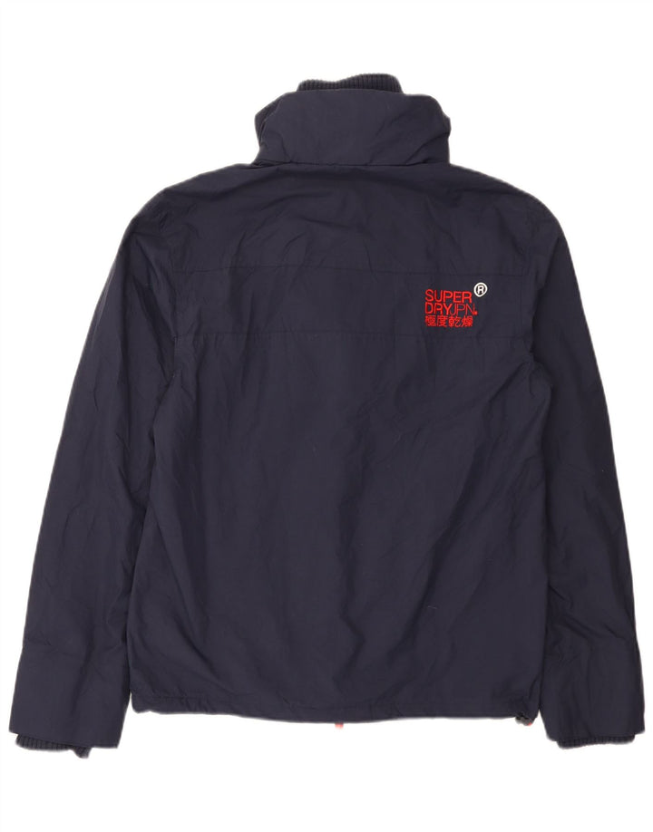 Superdry muška kišna jakna UK 36 Mala tamnoplava najlonska