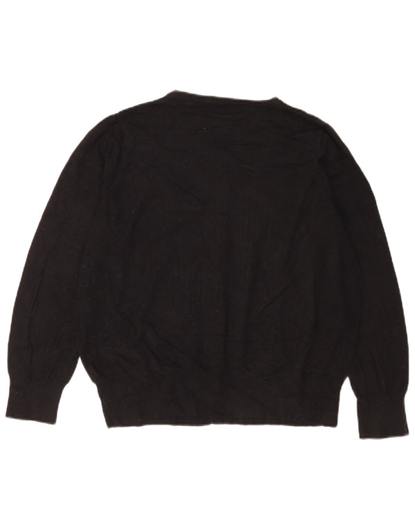 Marks & Spencer ženski kardigan pulover UK 18 XL crna viskoza