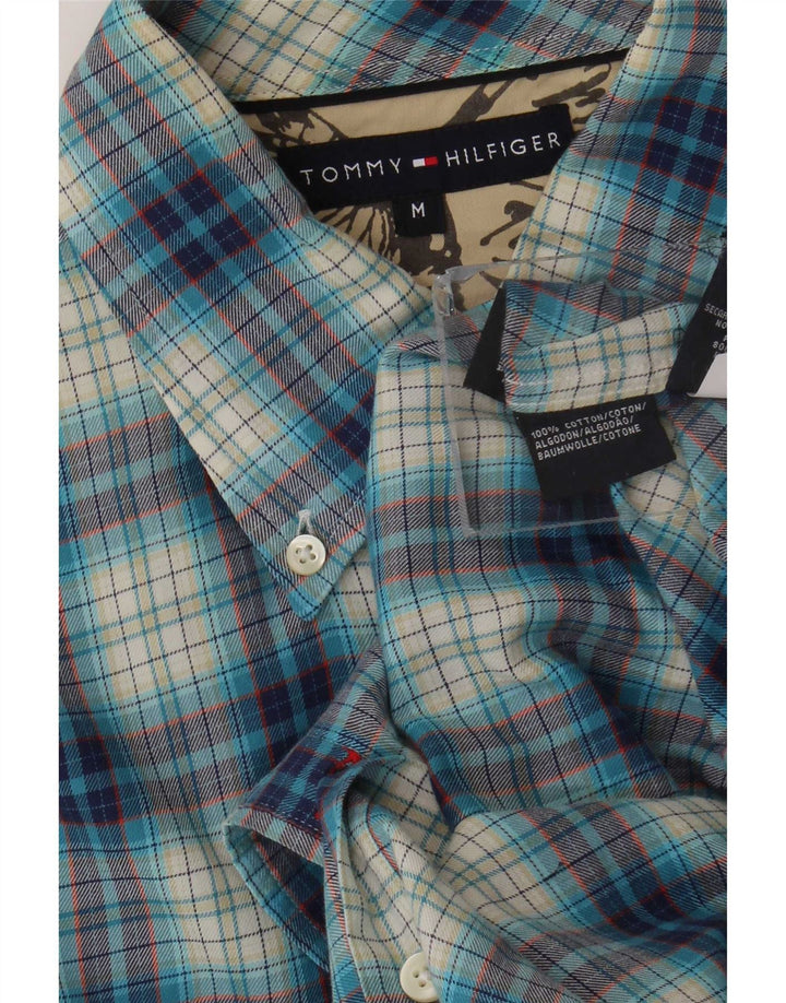 Tommy Hilfiger muška flanelska košulja srednje plave pamučne kare