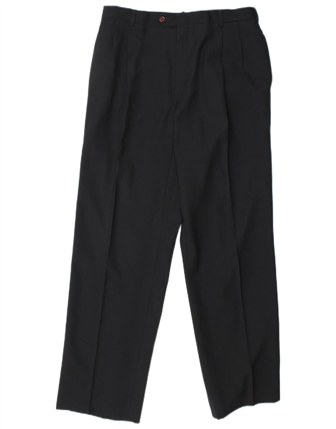 Egon Von Furstenberg Mens UK 40 Large W32 L32 Crna djevičanska vuna