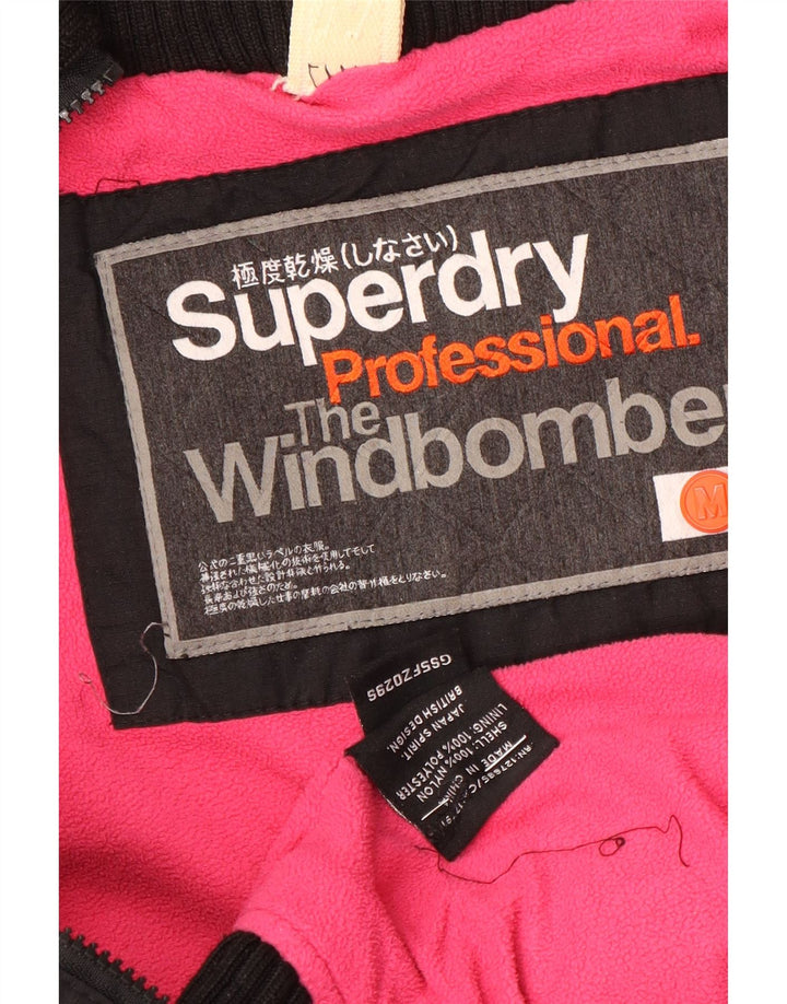 Superdry ženska vjetrovka s kapuljačom The Windbomber UK 14 srednje crna
