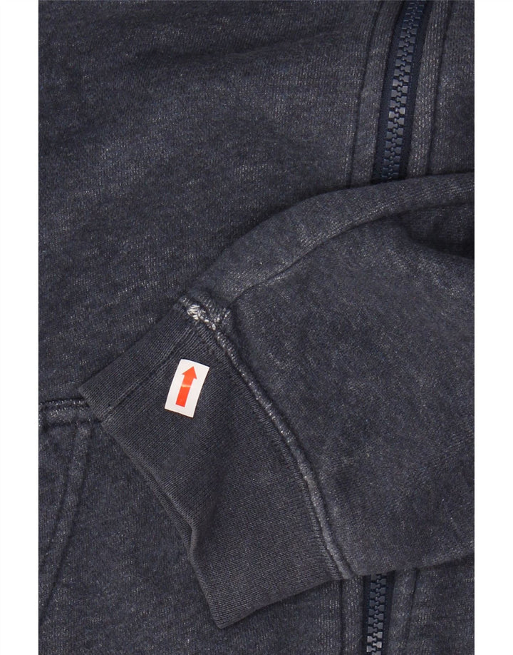 NIKE muški pulover s kapuljačom na patentni zatvarač srednje tamnoplavi pamuk